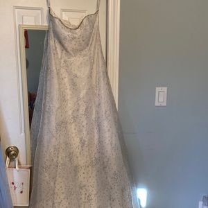 White prom/ formal floor length gown